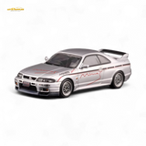 Inno64 Nissan Skyline GT-R R33 "Tuned by Mine's" Silver 1:64