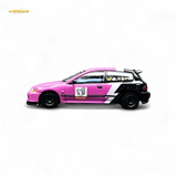 Street Weapon Honda Civic EG6 No Good Racing Pink 1:64