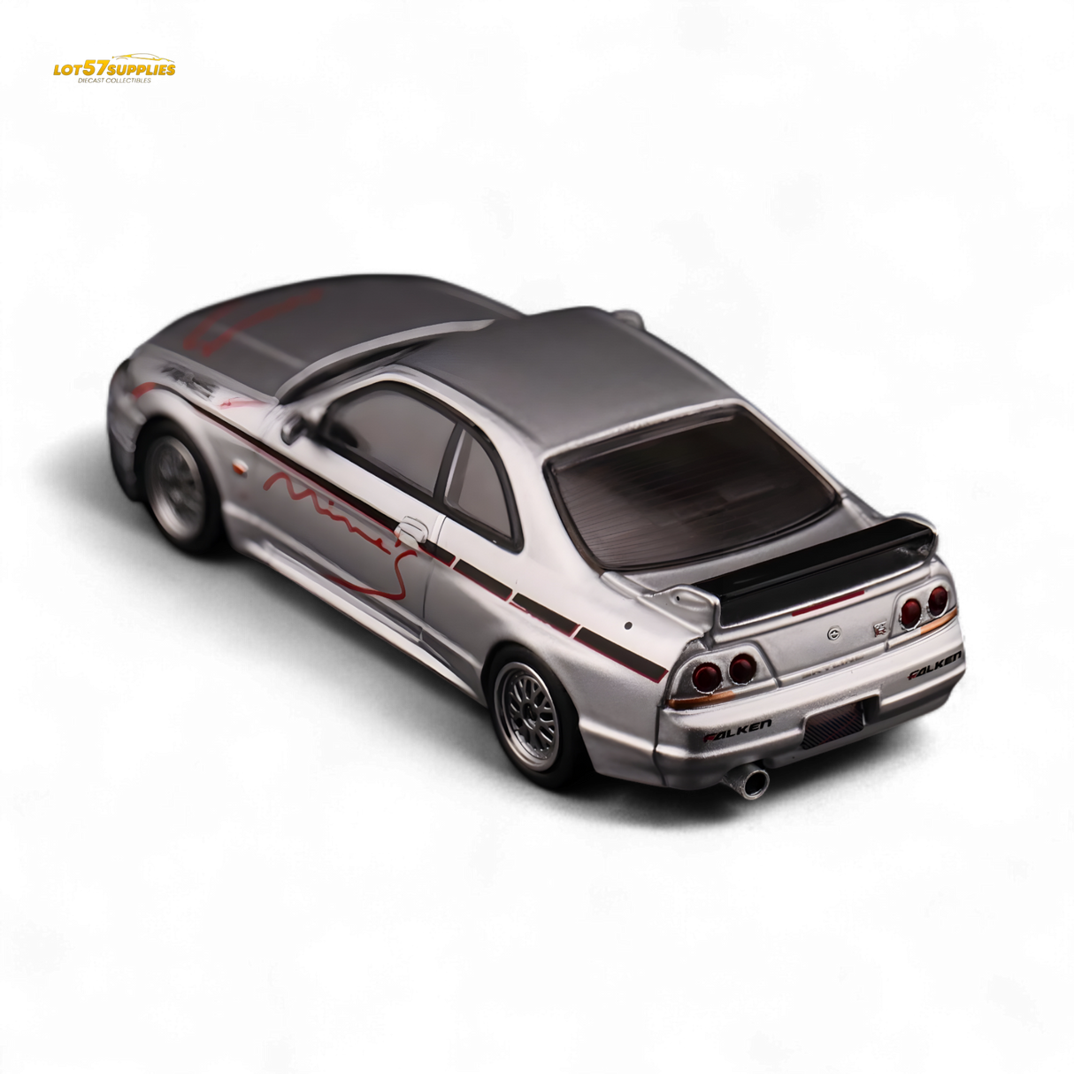 Inno64 Nissan Skyline GT-R R33 "Tuned by Mine's" Silver 1:64