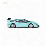 Stance Hunters Ferrari F40 LM Light Aqua Green 1:64