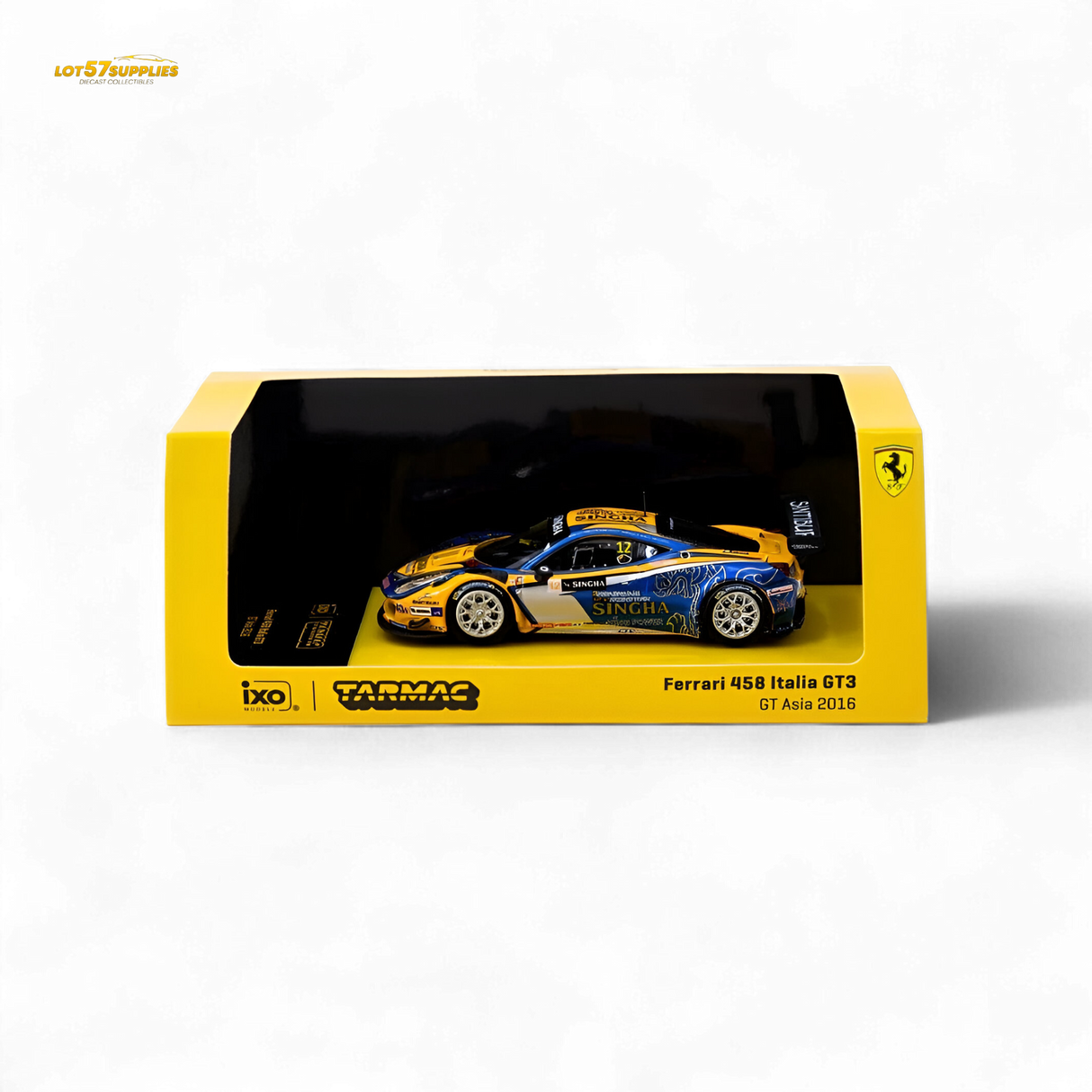 Tarmac Works Ferrari 458 Italia GT3 GT Asia 2016 T64-074-16GTA12 1:64