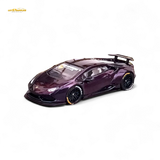 King Model Lamborghini Huracan LP610 Purple Carbon Fiber 1:64