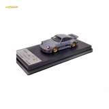 Flame Porsche 964 RWB Whale Tale Cement Gray 1:64