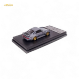 Flame Porsche 964 RWB Whale Tale Cement Gray 1:64