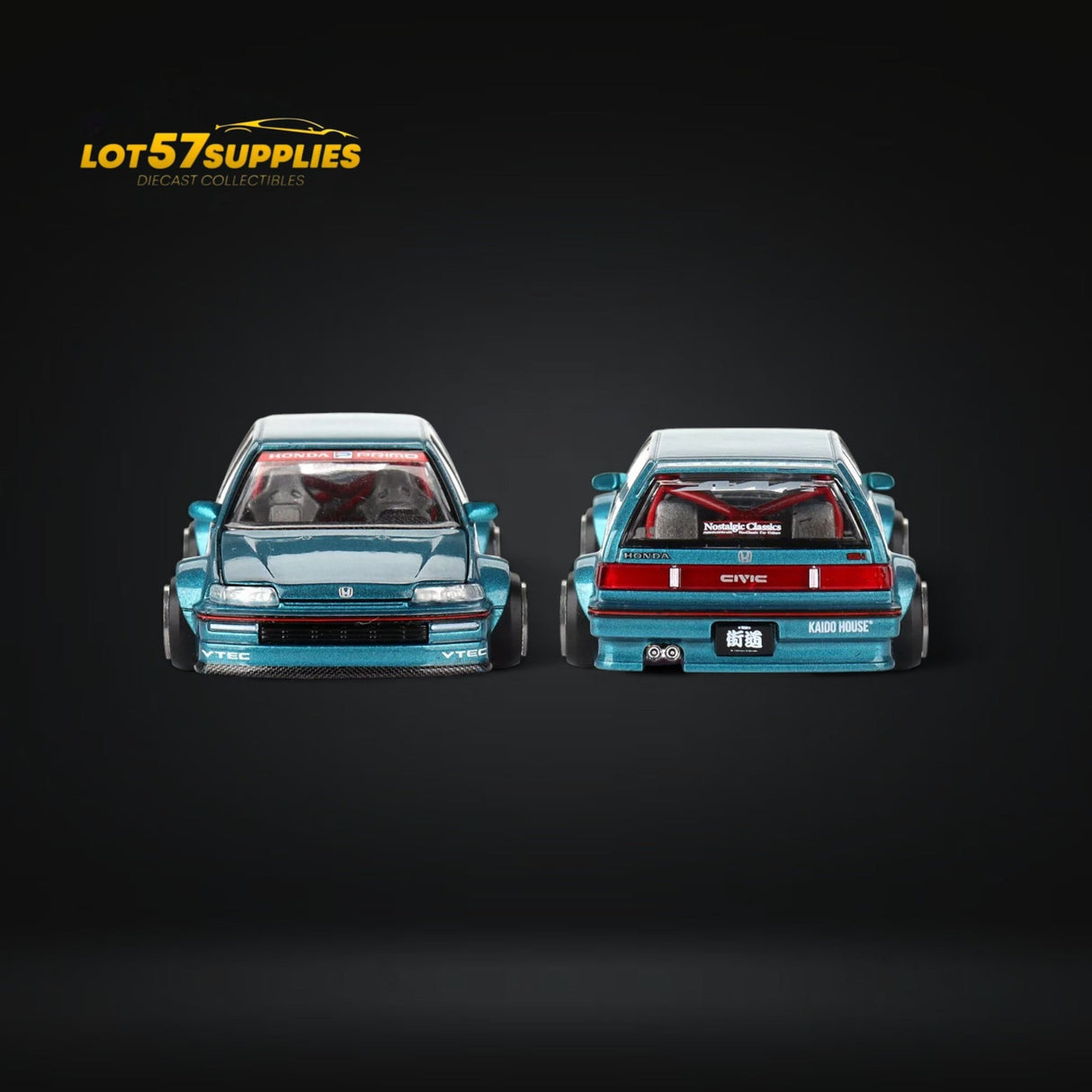 Mini GT x Kaido House Honda Civic EF Tahitian Green 1:64