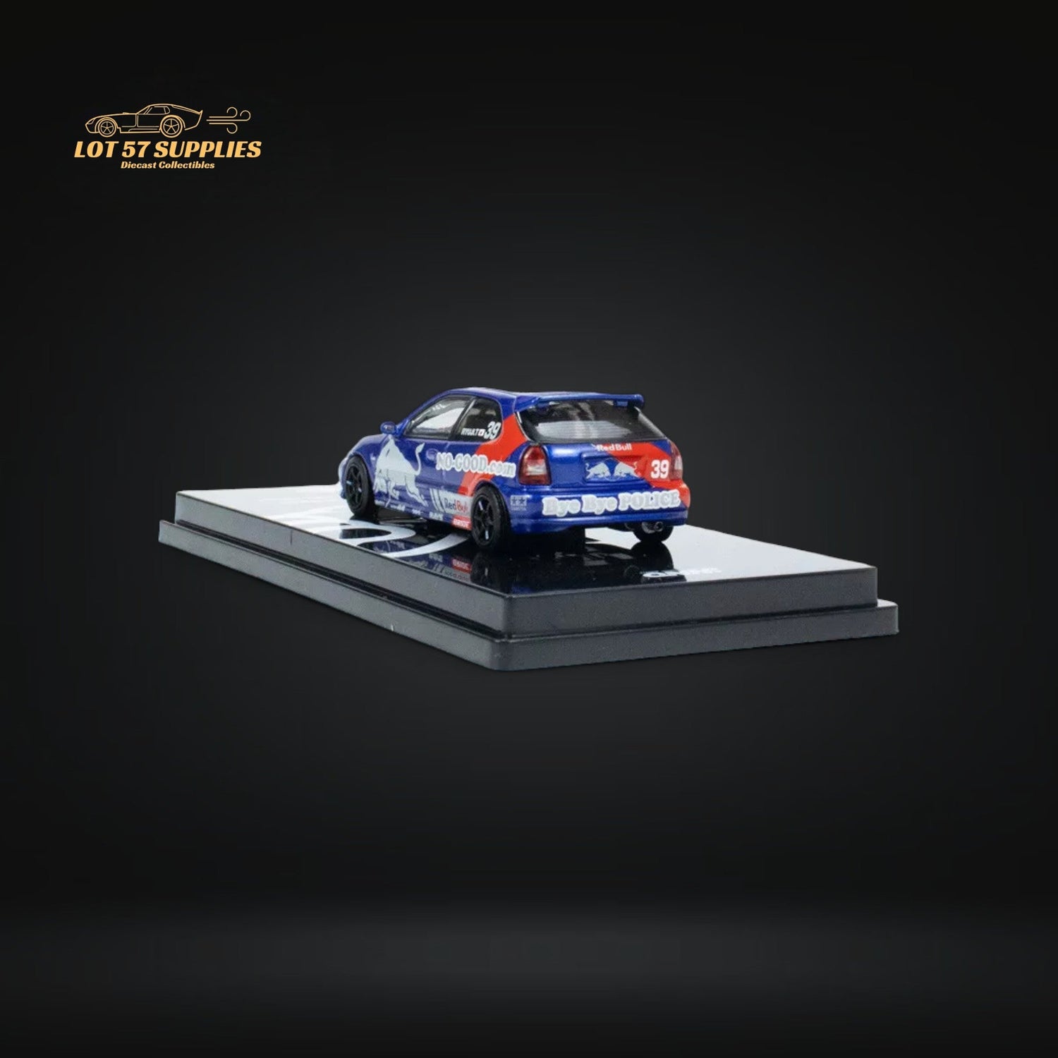 Inno64 Honda Civic Type-R EK9 NO GOOD RACING Red Bull Livery 1:64