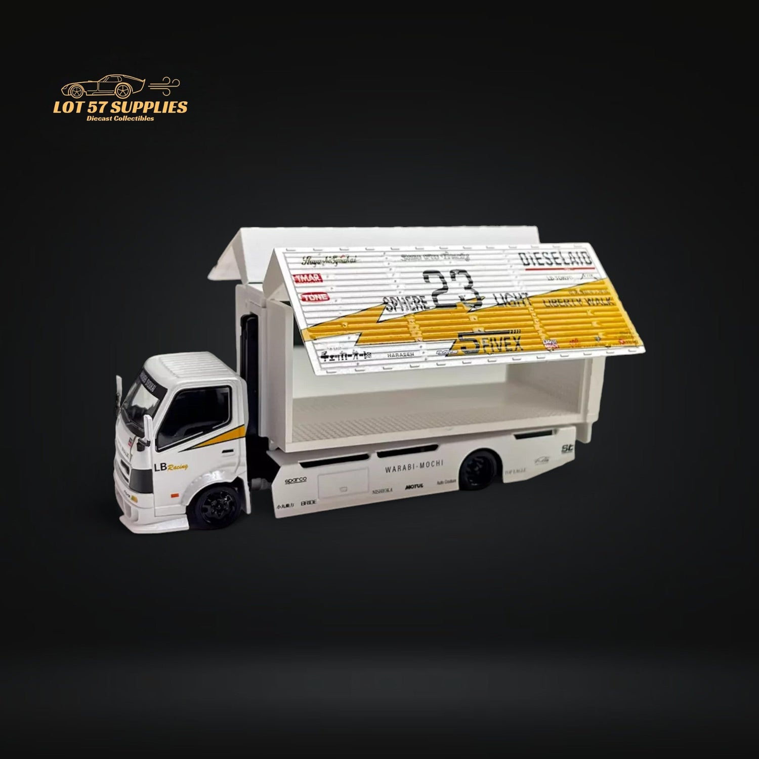 MicroTurbo Hino 300 LBWK Silhouette Lighting #23 1:64