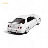 404ERROR Nissan Skyline GT-R R34 Customized White 1:64