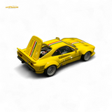 Hone Model 64 288GTO Wide-Body Latte Art Yellow 1:64
