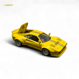 Hone Model 64 288GTO Wide-Body Latte Art Yellow 1:64