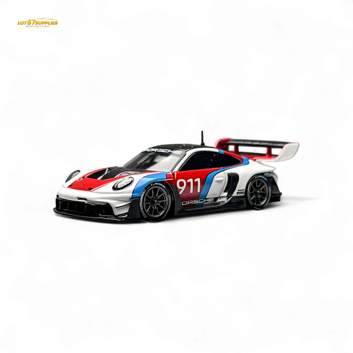 HKM Model Porsche 911 GT3 Rennsport White 1:64