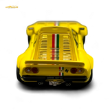 Hone Model 64 288GTO Wide-Body Latte Art Yellow 1:64