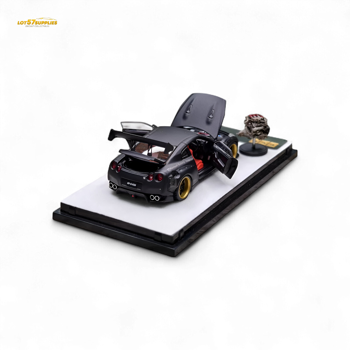 PGM Rocket Bunny R35 Matte Black 1:64