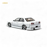 Mortal Nissan ER34 Skyline Uras Pearl White 1:64