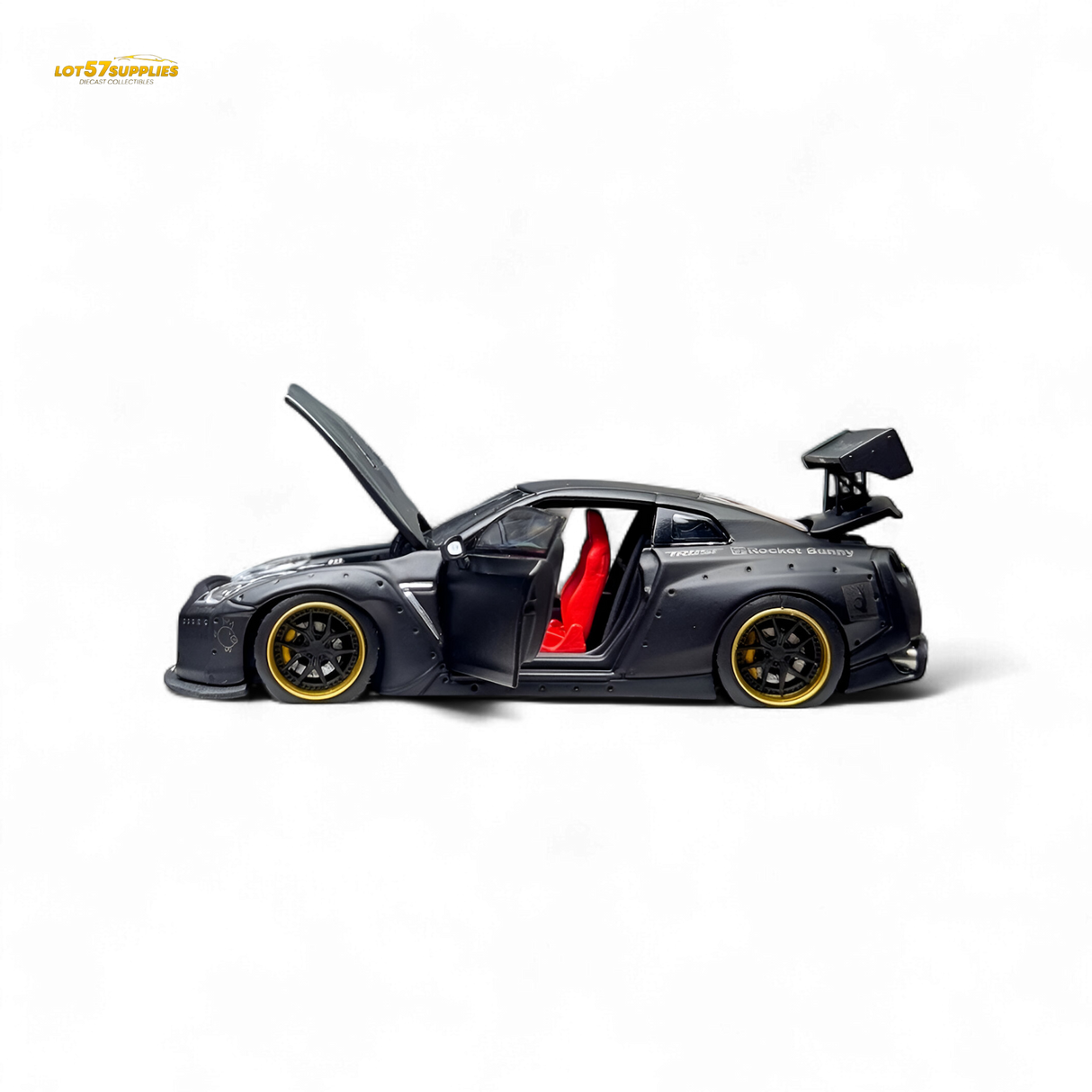 PGM Rocket Bunny R35 Matte Black 1:64