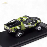GCD Toyota TACOMA SNOW VERSION in Green Camo & 3PMSF Tires 1:64