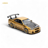 Inno64 Top Secret R34 GT-R Gold 1:64