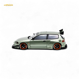 YM Model Honda Civic Pandem EG4 K20 Modified Bronze Green 1:64