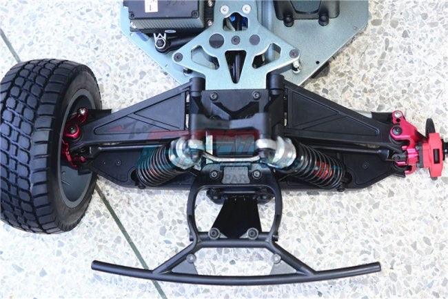 GPM ALUMINUM FRONT KNUCKLE ARMS LOSI 1/6 SUPER BAJA REY 4X4 DESERT GUN SILVER