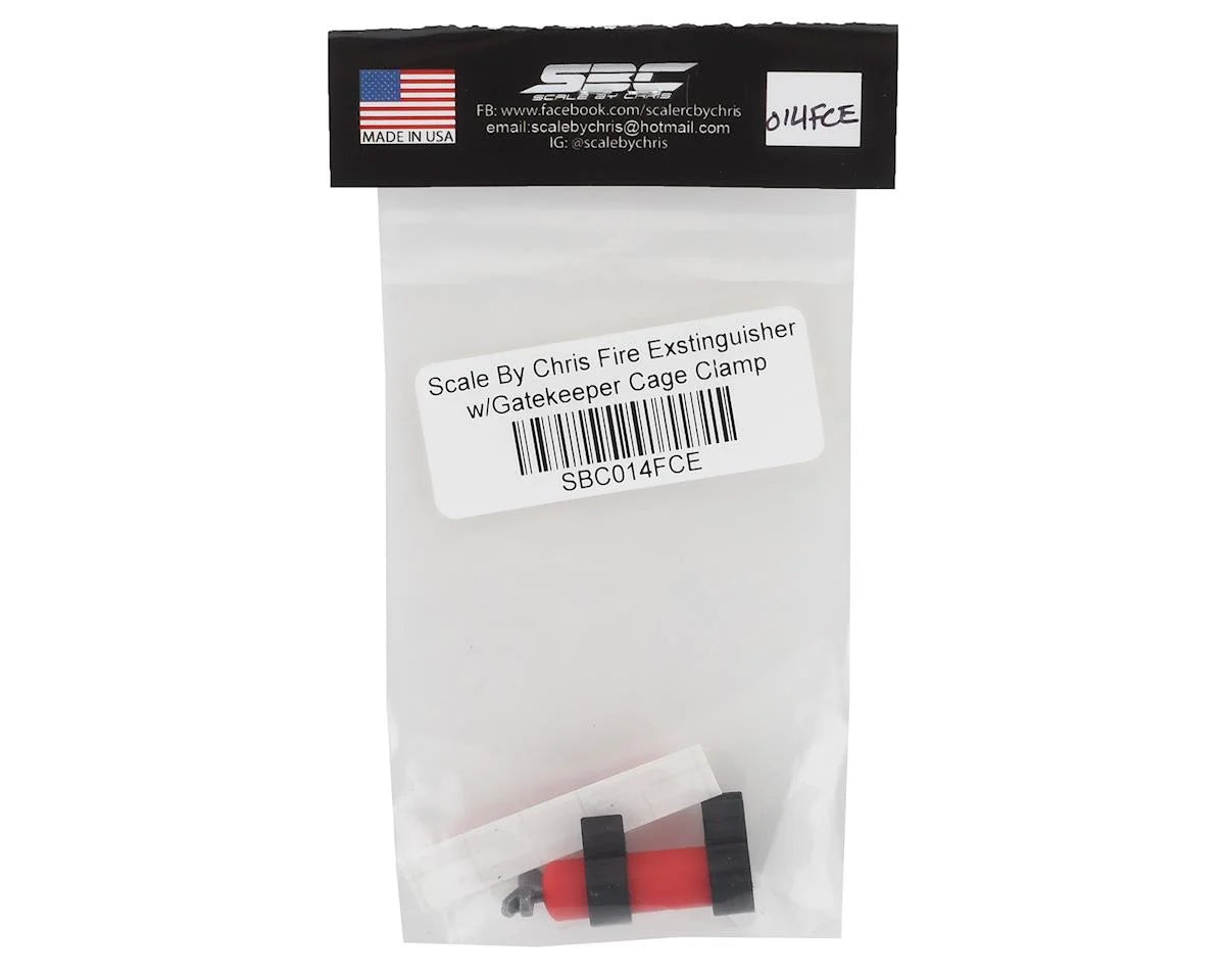 Scale By Chris SBC014FCE Fire Extinguisher w/Gatekeeper Cage Clamp