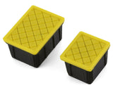 SCALE BY CHRIS TR06 1/18 Miniature Scale Accessory Bundle w/Large & Small HD Tote (Black/Yellow)