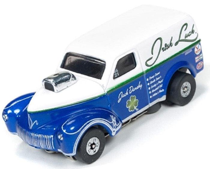 Autoworld Thunderjet 1940's Willys Custom Panel Irish Luck Tjet AFX AW SC304 R14