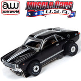 Auto World 1968 AMC AMX Black Thunderjet HO Slot Car SC349 fits AFX