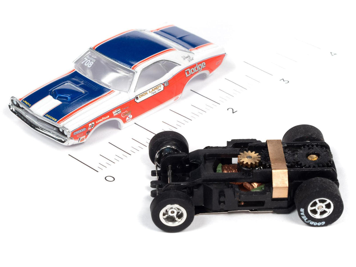 Auto World Xtraction Dick Landy 1971 Dodge Challenger HO Slot Car SC361 for AFX