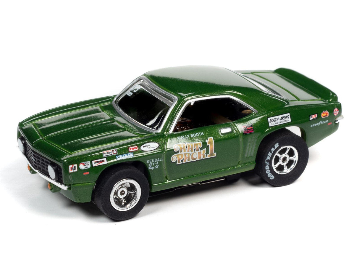 Auto World Xtraction Chevy Camaro Wally Booth Rat Pack HO Slot Car for AFX