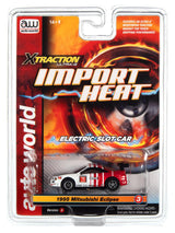 Auto World Mitsubishi Eclipse White Xtraction Import Heat for AFX HO Scale Slot Car SC378