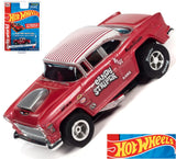 Auto World 1955 Chevy Bel Air Gasser Candy Striper Tribute HO Slot Car SC382