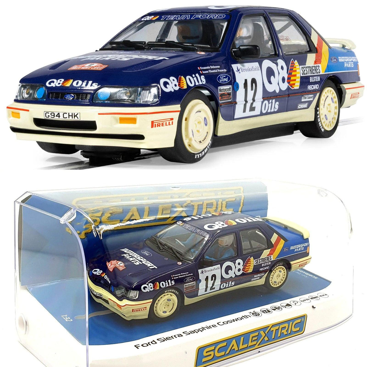 Scalextric C4607 Ford Sierra Monte-Carlo Rally 1991 1/32 Slot Car DPR
