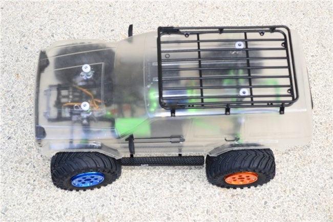 GPM ALUMINUM EXTERIOR TRAIL PARALLELOGRAM AXIAL SCX10 II GUN SILVER