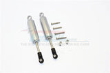GPM ALUMINUM FRONT/REAR INTERNAL SHOCKS (92MM) AXIAL SCX10 II GUN SILVER