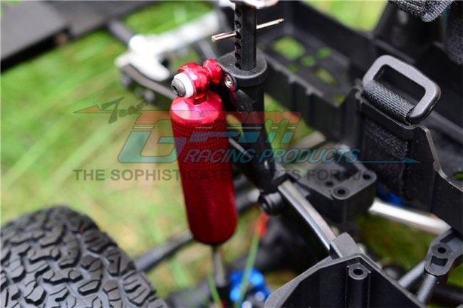 GPM ALUMINUM F/R INTERNAL SHOCKS (92MM) WITH ENGRAVING AXIAL SCX10 II GUN SILVER