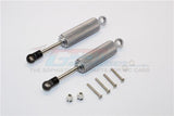 GPM ALUMINUM F/R INTERNAL SHOCKS (92MM) WITH ENGRAVING AXIAL SCX10 II GUN SILVER