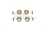 GPM BRASS HEX ADAPTERS 3MM THICK AXIAL 1:24 SCX24 DEADBOLT / JEEP WRANGLER