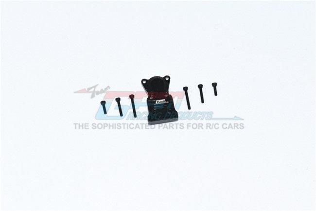 GPM ALUMINUM F/R GEARBOX COVER AXIAL 1:24 SCX24 DEADBOLT / JEEP WRANGLER BLACK