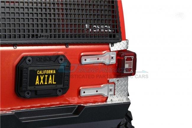 GPM RC CAR TAILLIGHT COVER TYPE C AXIAL SCX10 III JEEP JL WRANGLER SILVER