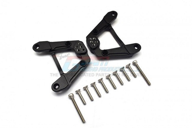 GPM AXIAL SCX6 4WD Aluminum Adjustable Rear Damper Mount Black