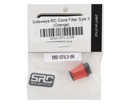 SIDEWAYS RC Scale Drift Cone Air Filter (Orange) (Style 3)