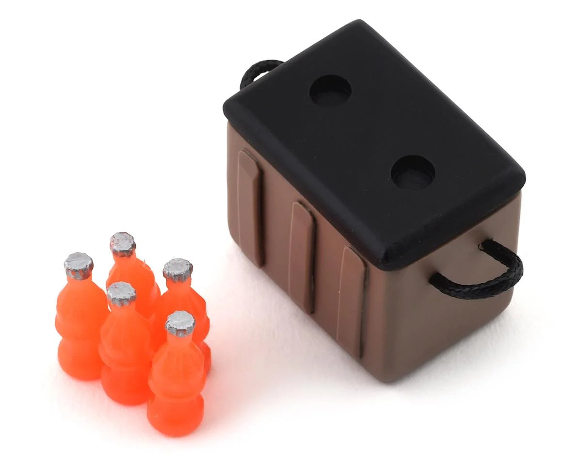 Sideways RC Scale Drift Cooler w/Bottles (Brown)