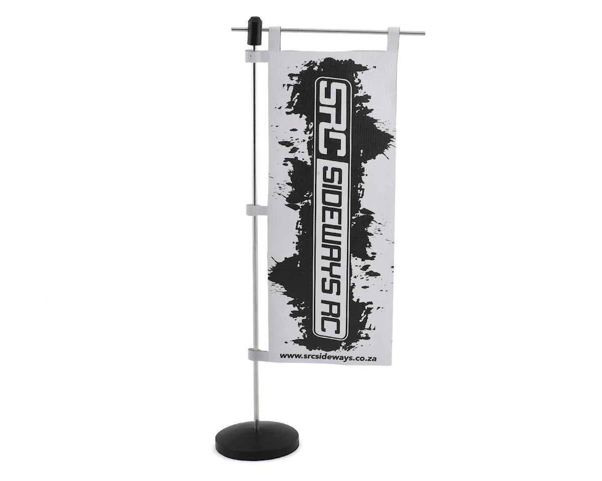 Sideways RC Scale Drift Pit Flag (White) SDW-PITFLAG-W