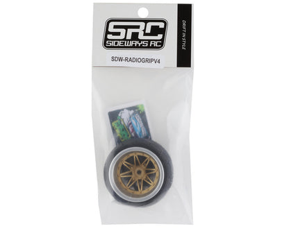Sideways RC Radio Grip Wheel V4 (Gold Chrome)