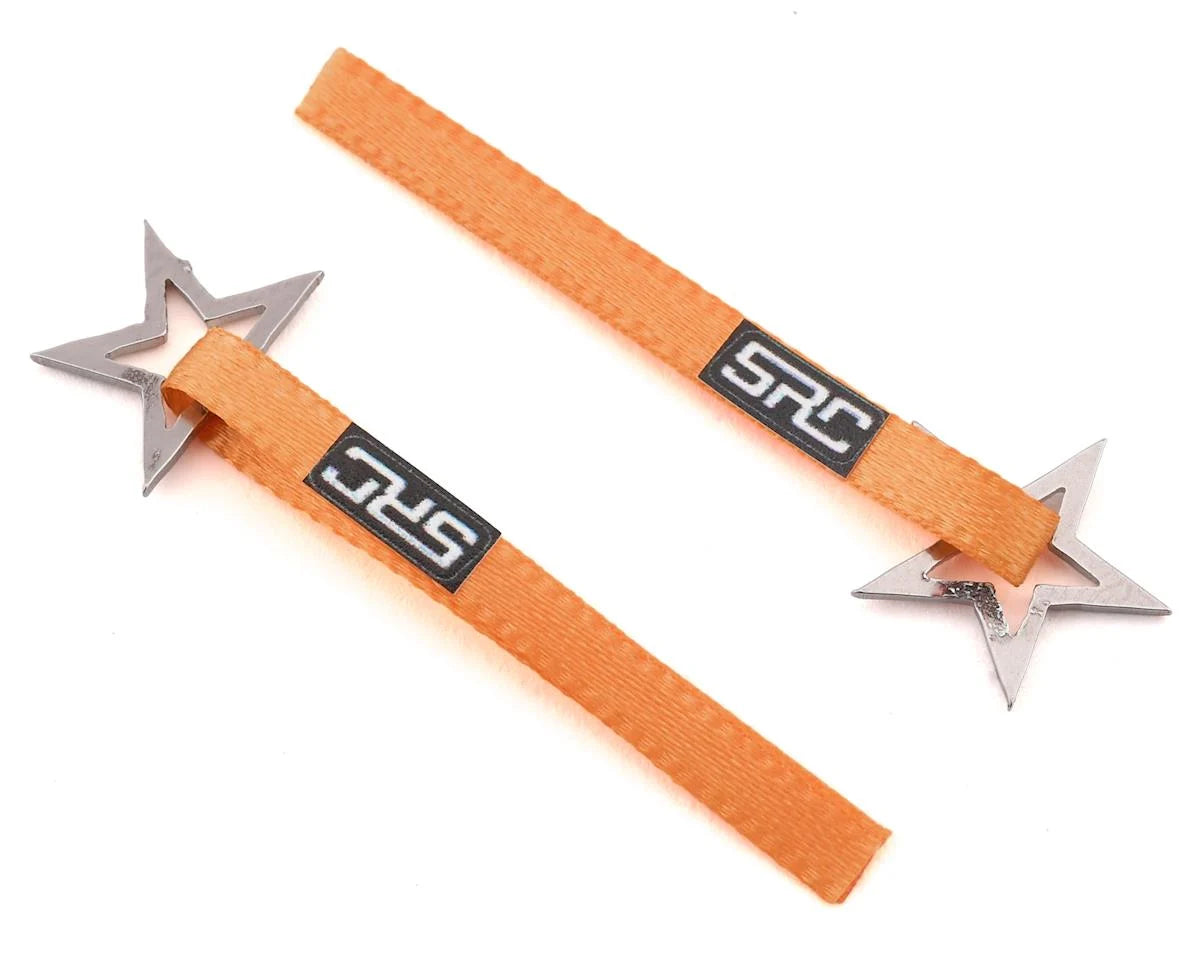Sideways RC Scale Drift Nylon Tow Strap w/Star Hook (Orange)(2)