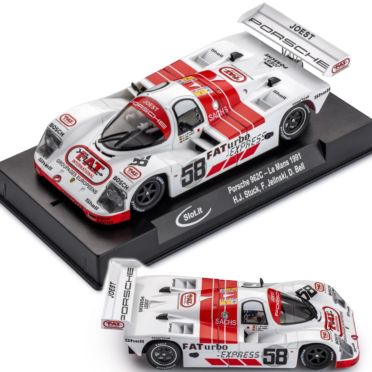 Slot.it Porsche 962C 24h Le Mans 1991 FAT 1/32 Slot Car SICA52A