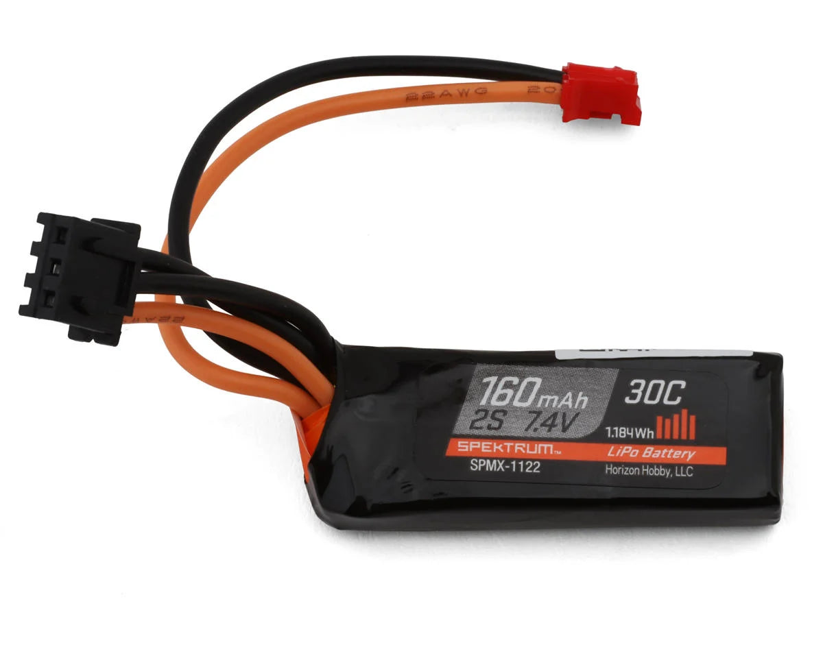 Spektrum SPMX-1122 RC Axial® SCX30 2S 30C LiPo Battery Pack (7.4V/160mAh) w/PH2.0 Connector
