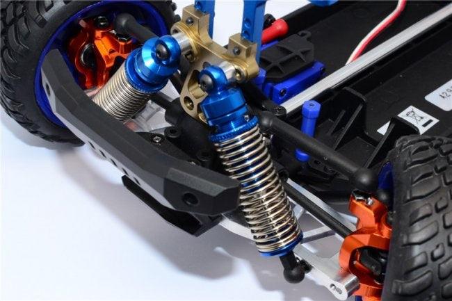 GPM ALUMINUM FRONT / REAR DAMPER 57MM TRAXXAS LATRAX SST SILVER