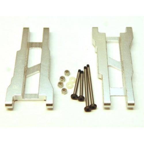 STRC Aluminum Heavy Duty Rear Suspension Arms Traxxas Slash 2wd Silver