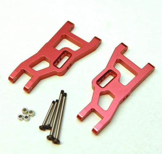 STRC Heavy Duty Front Suspension Arms Lock-Nut Hinge-Pins Rustler Stampede RED